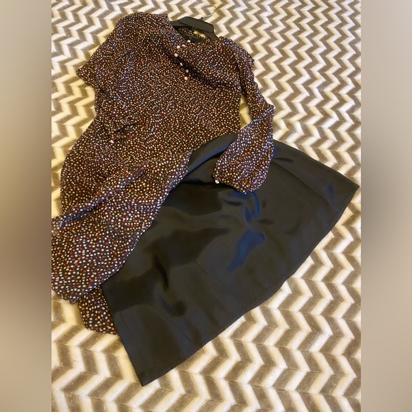 THEORY polka dot midi dress in silk chiffon with lining. Mint condition … - Picture 3 of 10